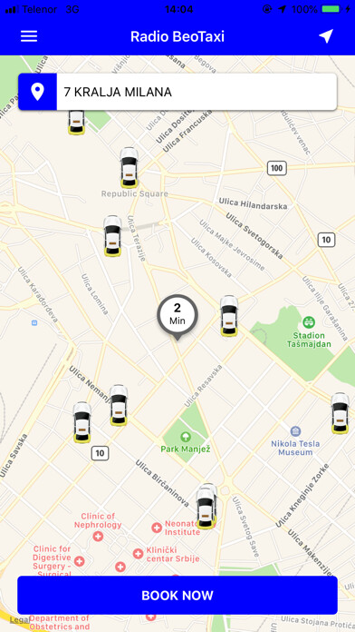 Emulate iPhone app Radio Taxi Beograd using MyAndroid