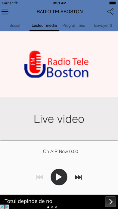 Emulate iPhone app Radio Tele Boston using MyAndroid Emulate iPhone app Radio Tele Boston using MyAndroid