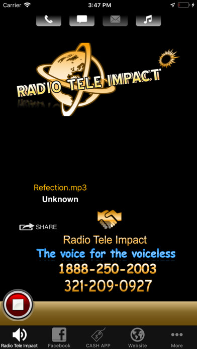 Emulate iPhone app Radio Tele Impact using MyAndroid
