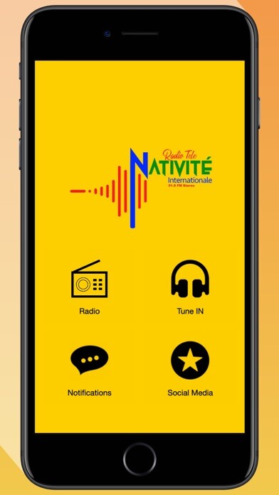 Emulate iPhone app Radio Tele Nativité using MyAndroid