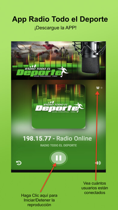 Emulate iPhone app Radio Todo el Deporte using MyAndroid Emulate iPhone app Radio Todo el Deporte using MyAndroid