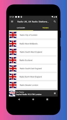Emulate Android APK Radio UK, UK Radio Stations Online + Radio UK Free
