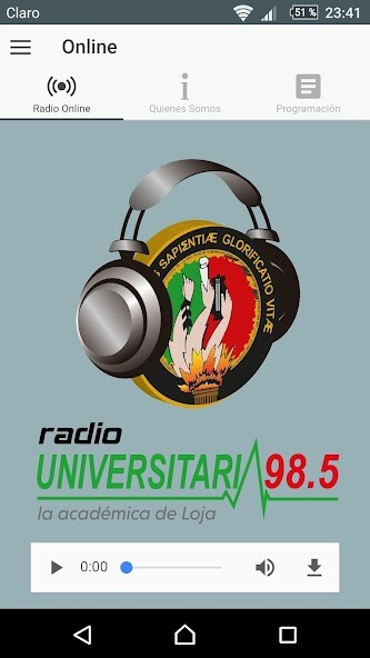 Emulate Android APK Radio Universitaria 98.5 FM Emulate Android APK Radio Universitaria 98.5 FM