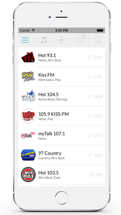 Emulate iPhone app Radio USA – All Music, News, Talk & Live Sport using MyAndroid Emulate iPhone app Radio USA – All Music, News, Talk & Live Sport using MyAndroid