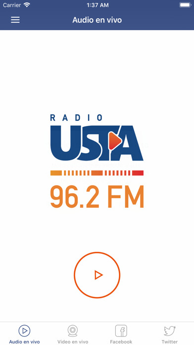 Emulate iPhone app Radio USTA 96.2 FM using MyAndroid