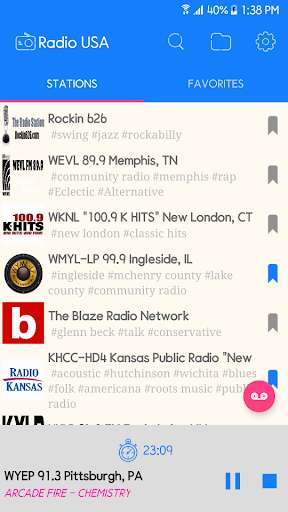 Run android online APK Radio US-United States of America from MyAndroid or emulate Radio US-United States of America using MyAndroid