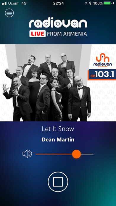 Emulate iPhone app Radio Van FM 103.1 using MyAndroid