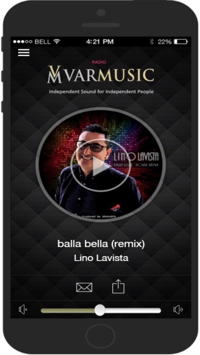 Emulate iPhone app Radio Varmusic using MyAndroid