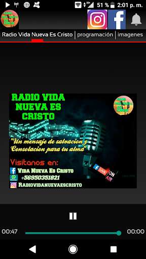 Run android online APK Radio Vida Nueva Es Cristo from MyAndroid or emulate Radio Vida Nueva Es Cristo using MyAndroid