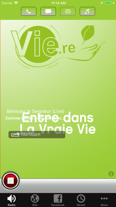 Emulate iPhone app Radio Vie using MyAndroid