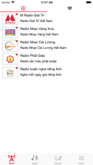 Emulate iPhone app Radio Viet Nam Online using MyAndroid