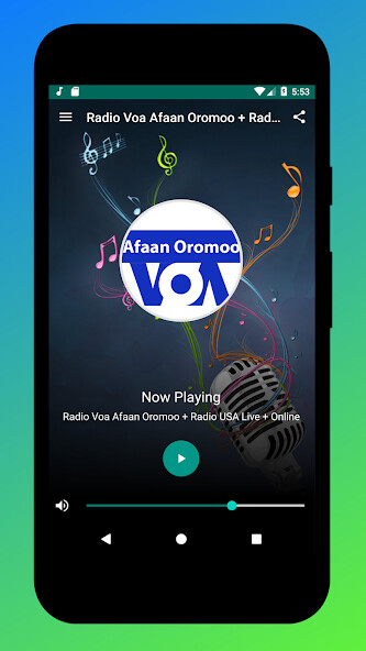 Run android online APK Radio Voa Afaan Oromoo FM USA from MyAndroid or emulate Radio Voa Afaan Oromoo FM USA using MyAndroid