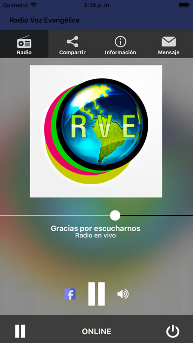 Emulate iPhone app Radio Voz Evangélica using MyAndroid Emulate iPhone app Radio Voz Evangélica using MyAndroid