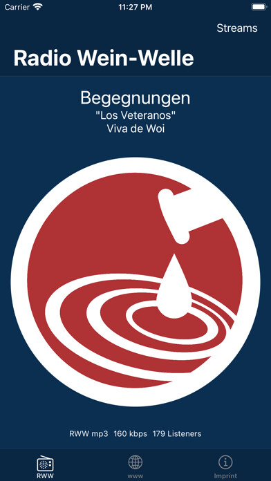 Emulate iPhone app Radio Wein-Welle using MyAndroid