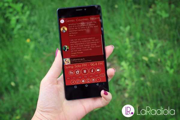 Emulate Android APK Radio with Song lyrics