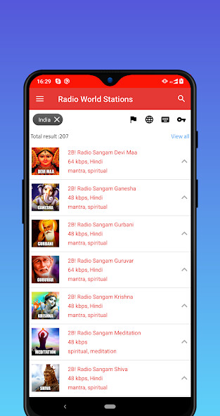 Run android online APK Radio World Stations from MyAndroid or emulate Radio World Stations using MyAndroid