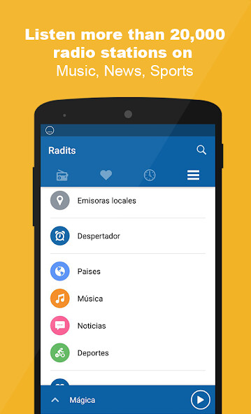 Run android online APK Radits - Radio Online Radio FM from MyAndroid or emulate Radits - Radio Online Radio FM using MyAndroid