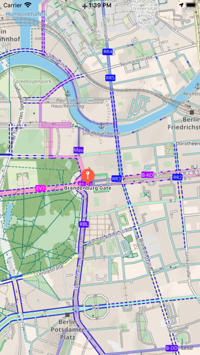 Emulate iPhone app RadMaps - Maps for outdoors using MyAndroid