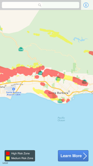 Emulate iPhone app Radon Map of Santa Barbara using MyAndroid Emulate iPhone app Radon Map of Santa Barbara using MyAndroid