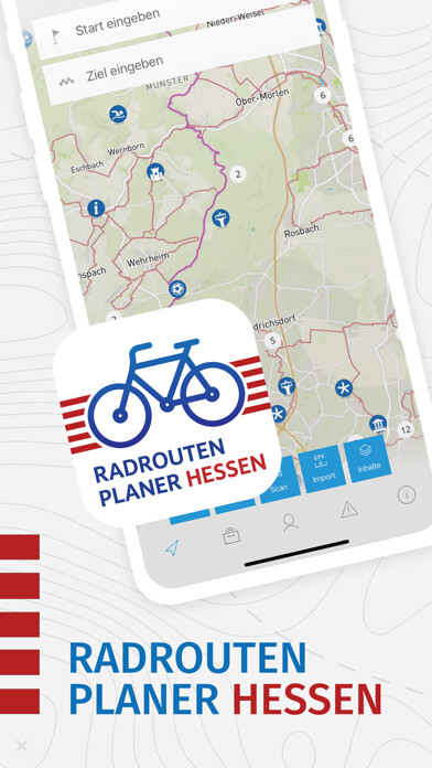 Emulate iPhone app Radroutenplaner Hessen using MyAndroid Emulate iPhone app Radroutenplaner Hessen using MyAndroid