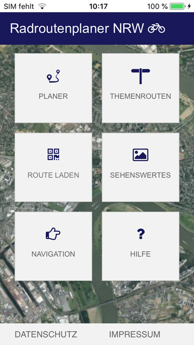 Emulate iPhone app Radroutenplaner NRW mobil using MyAndroid Emulate iPhone app Radroutenplaner NRW mobil using MyAndroid
