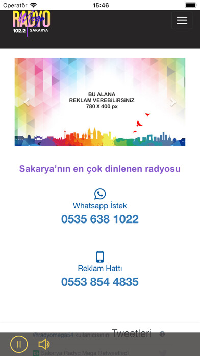 Emulate iPhone app Radyo Mega Sakarya using MyAndroid Emulate iPhone app Radyo Mega Sakarya using MyAndroid