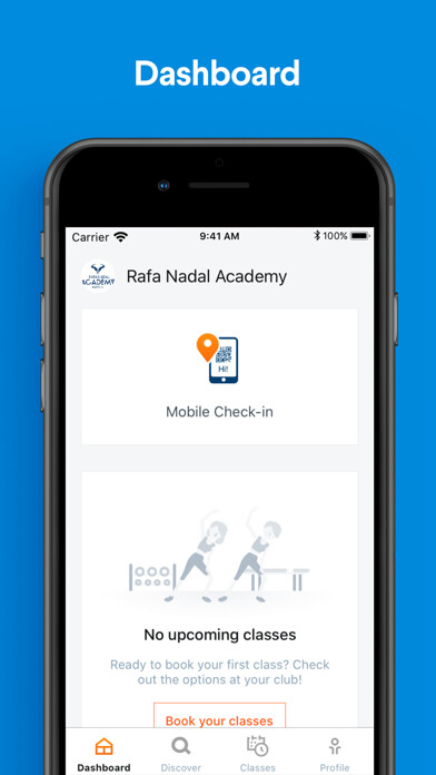 Emulate iPhone app Rafa Nadal Academy Kuwait using MyAndroid
