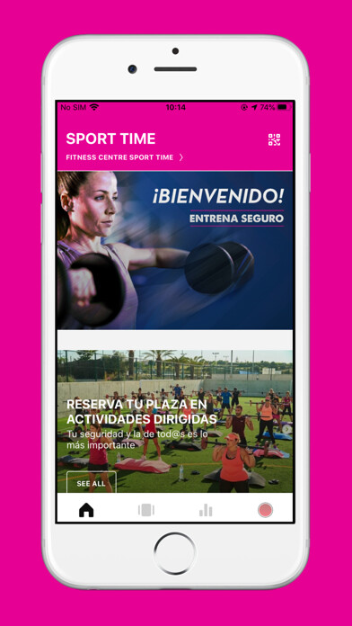Emulate iPhone app RAFA NADAL CLUB FITNESS CENTRE using MyAndroid