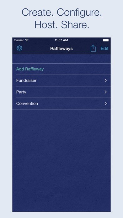 Emulate iPhone app Raffleway using MyAndroid