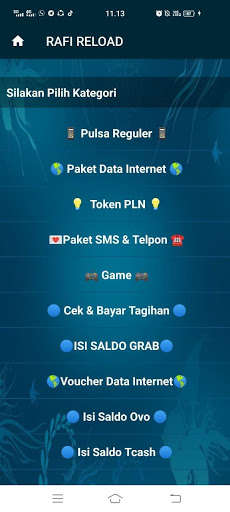 Run android online APK RAFI RELOAD PULSA NASIONAL from MyAndroid or emulate RAFI RELOAD PULSA NASIONAL using MyAndroid Run android online APK RAFI RELOAD PULSA NASIONAL from MyAndroid or emulate RAFI RELOAD PULSA NASIONAL using MyAndroid