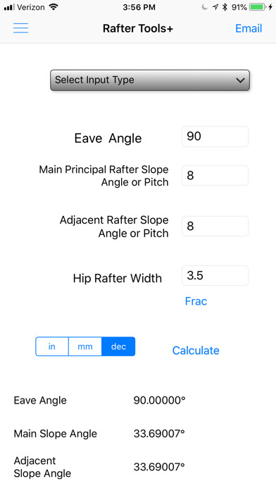 Emulate iPhone app Rafter Tools+ using MyAndroid