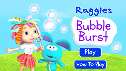 Emulate iPhone app Raggles Bubble Burst Lite using MyAndroid