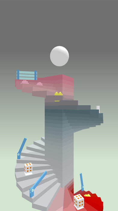 Emulate iPhone app Raibow Stack: Spiral Slide using MyAndroid