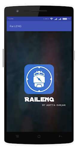 Emulate Android APK RAILENQ-Indian Rail Train Info