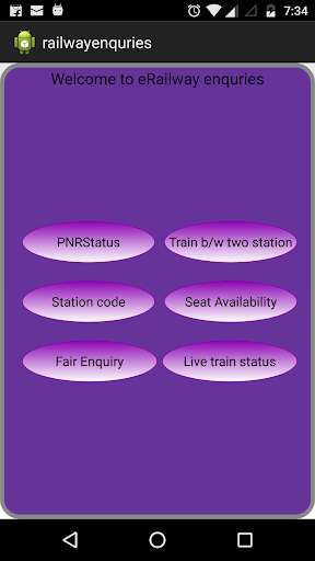 Run android online APK Railway enquiry from MyAndroid or emulate Railway enquiry using MyAndroid