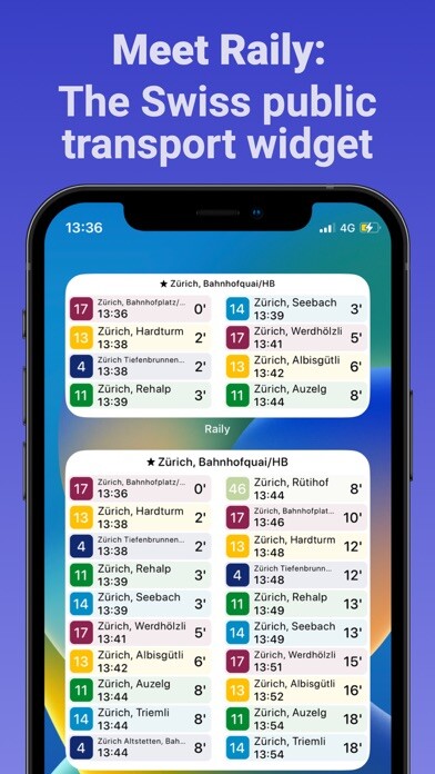 Emulate iPhone app Raily: Swiss Transport Widget using MyAndroid Emulate iPhone app Raily: Swiss Transport Widget using MyAndroid