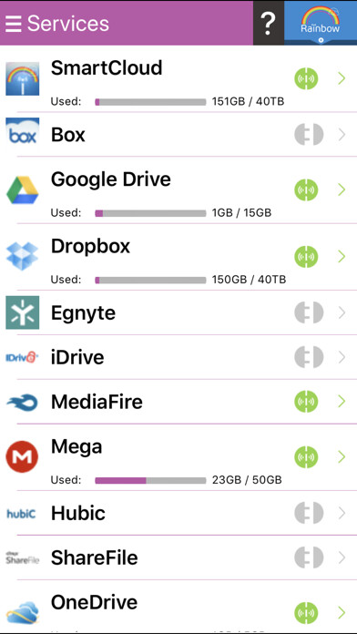 Emulate iPhone app Rainbow-Best cloud storage app using MyAndroid Emulate iPhone app Rainbow-Best cloud storage app using MyAndroid