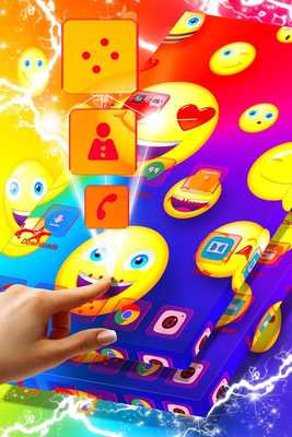 Emulate Android APK Rainbow Emojis Launcher Theme
