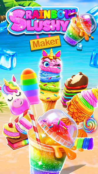 Emulate iPhone app Rainbow Frozen Slushy Truck using MyAndroid