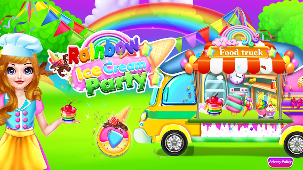 Run android online APK Rainbow IceCream Party from MyAndroid or emulate Rainbow IceCream Party using MyAndroid
