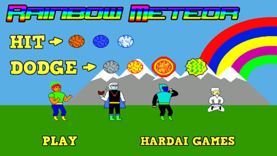 Emulate iPhone app Rainbow Meteor using MyAndroid