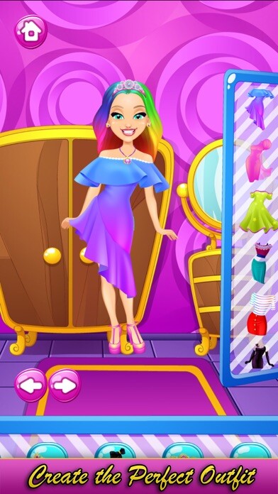 Emulate iPhone app Rainbow Princess Hair Salon using MyAndroid Emulate iPhone app Rainbow Princess Hair Salon using MyAndroid