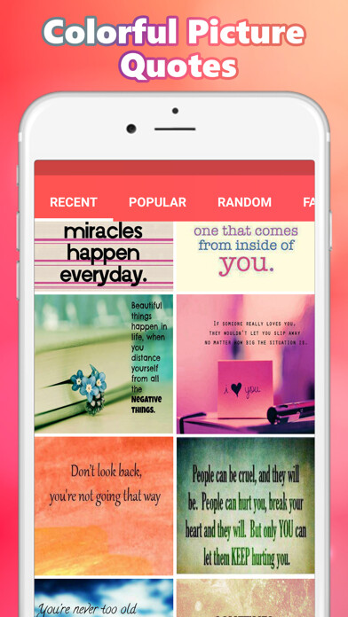 Emulate iPhone app Rainbow Quotes using MyAndroid Emulate iPhone app Rainbow Quotes using MyAndroid