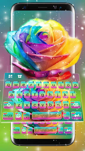 Run android online APK Rainbow Rose Keyboard Theme from MyAndroid or emulate Rainbow Rose Keyboard Theme using MyAndroid
