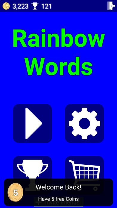 Emulate iPhone app Rainbow Words using MyAndroid Emulate iPhone app Rainbow Words using MyAndroid