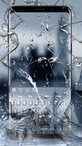 Emulate Android APK Rain Broken Glass Keyboard