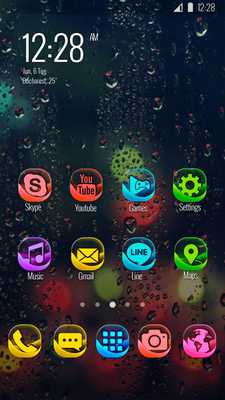 Emulate Android APK Rain Colors Icon Pack