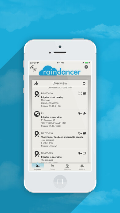 Emulate iPhone app Raindancer Mobile using MyAndroid