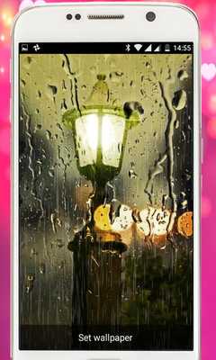 Emulate Android APK Raindrop Live Wallpaper free winter time 2018