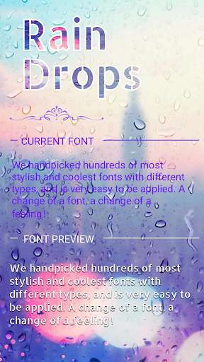 Run android online APK Rain Drops Font for FlipFont ,Cool Fonts Text Free from MyAndroid or emulate Rain Drops Font for FlipFont ,Cool Fonts Text Free using MyAndroid Run android online APK Rain Drops Font for FlipFont ,Cool Fonts Text Free from MyAndroid or emulate Rain Drops Font for FlipFont ,Cool Fonts Text Free using MyAndroid